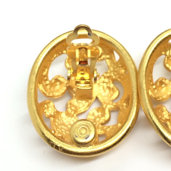 VINTAGE 80S ANNE KLEIN STATEMENT PARTY ORNATE OPENWORK SCROLL MOGUL RUNWAY - Picture 16 of 17